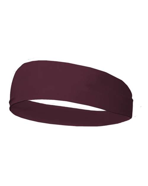 0301-Wide Headband in Maroon