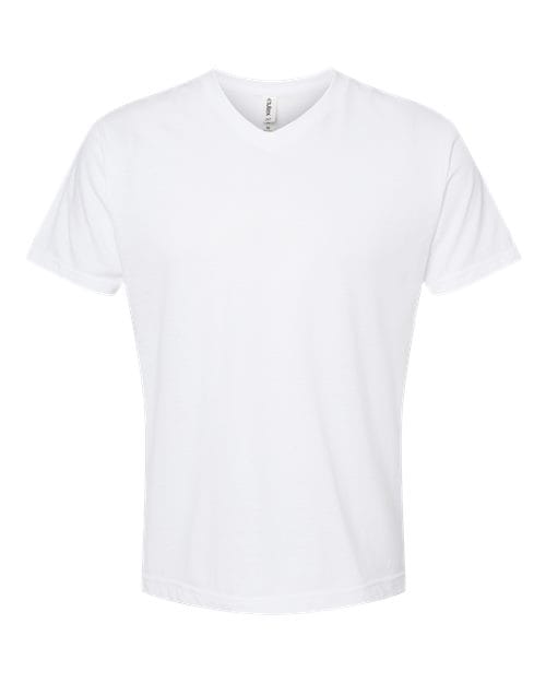 Men's Poly-Rich V-Neck T-Shirt - Front - B20059002 - undefined