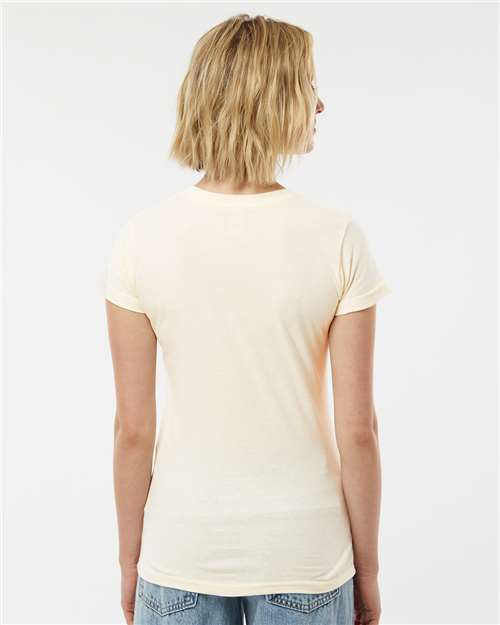 Women's Fine Jersey Slim Fit T-Shirt - OnModelBack - B20159248 - Natural
