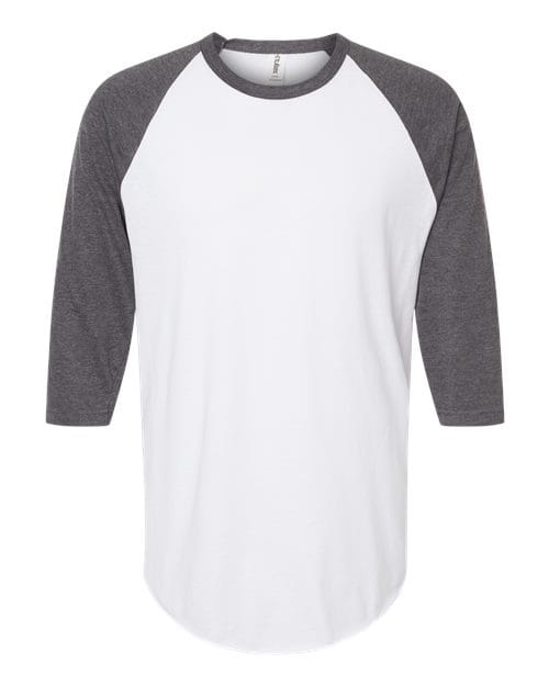 Unisex Fine Jersey Raglan T-Shirt - Front - B30359167 - undefined