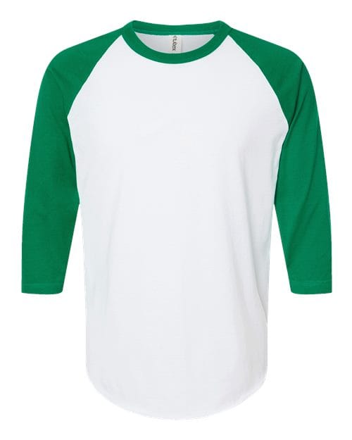Unisex Fine Jersey Raglan T-Shirt - Front - B30359187 - undefined