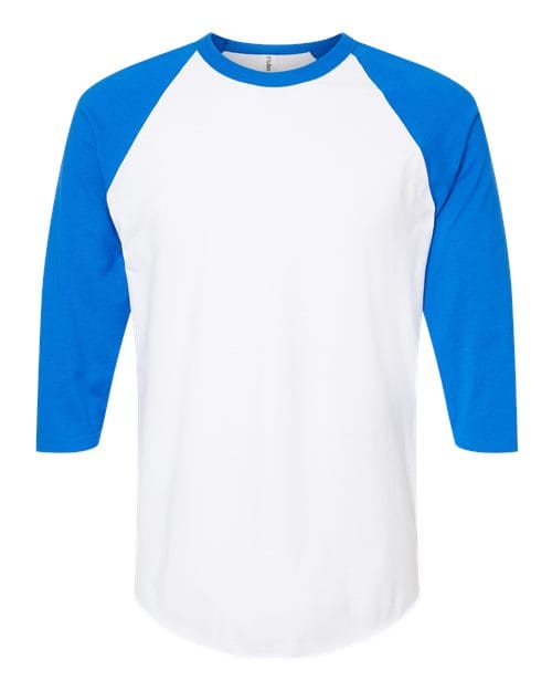 Unisex Fine Jersey Raglan T-Shirt - Front - B30359755 - undefined