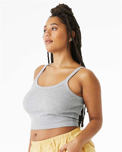 1012 Women's Micro Rib Spaghetti Strap Tank in 