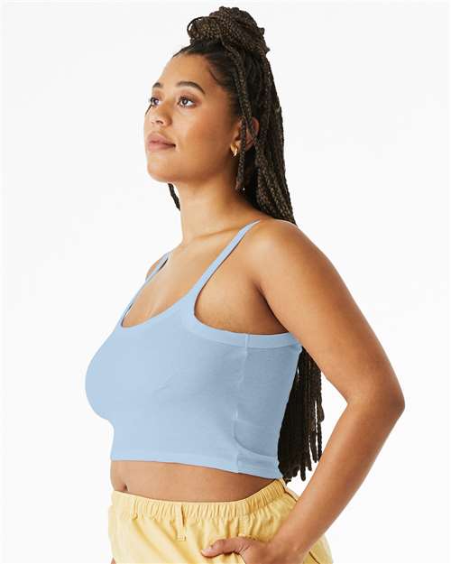 1012 Women's Micro Rib Spaghetti Strap Tank in 