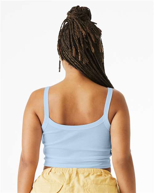 1012 Women's Micro Rib Spaghetti Strap Tank in 