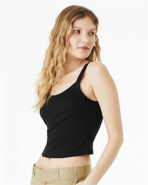 1012 Women's Micro Rib Spaghetti Strap Tank in 