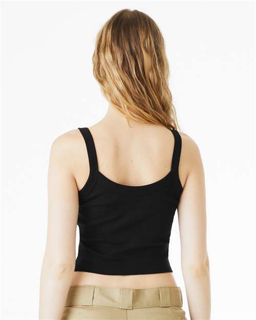1012 Women's Micro Rib Spaghetti Strap Tank in 
