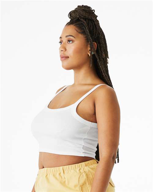 1012 Women's Micro Rib Spaghetti Strap Tank in 