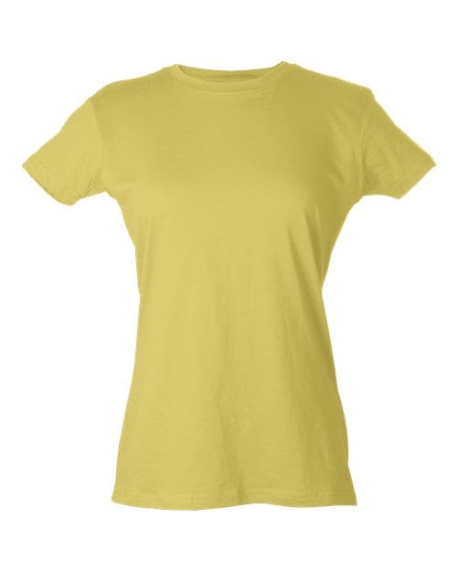 Women's Fine Jersey Slim Fit T-Shirt - Front - B20159417 - undefined
