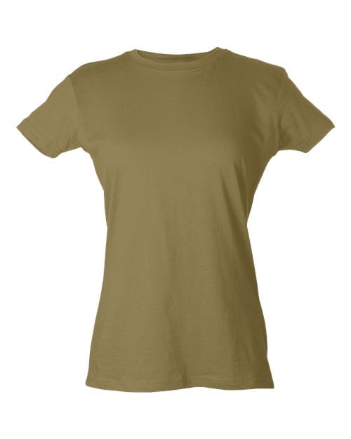 Women's Fine Jersey Slim Fit T-Shirt - Front - B20159737 - undefined