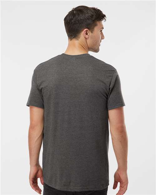 Unisex Heavyweight Jersey T-Shirt - OnModelBack - B30959092 - Heather Charcoal