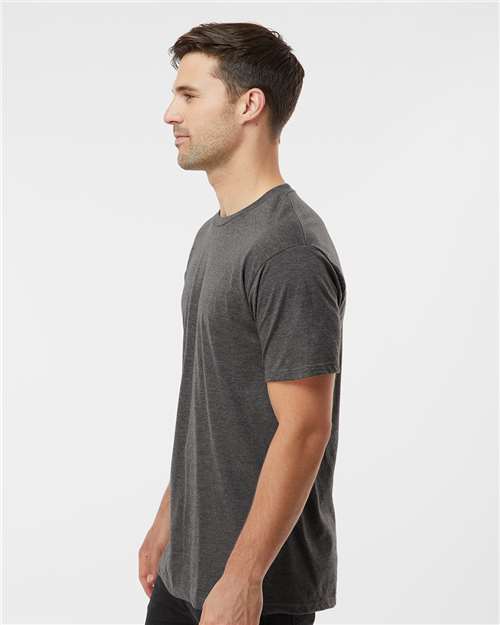 Unisex Heavyweight Jersey T-Shirt - OnModelSide - B30959092 - Heather Charcoal