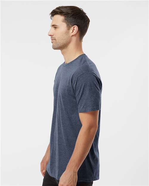 Unisex Heavyweight Jersey T-Shirt - OnModelSide - B30959252 - Heather Denim