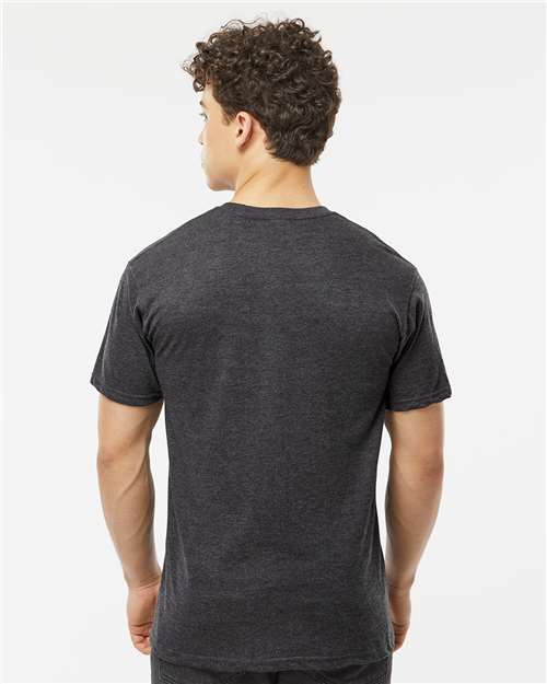 Unisex Heavyweight Jersey T-Shirt - OnModelBack - B30959582 - Heather Graphite