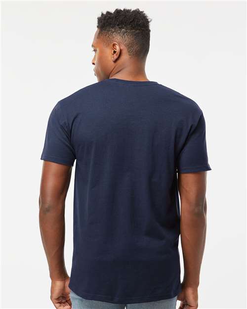 Unisex Heavyweight Jersey T-Shirt - OnModelBack - B30959652 - Navy