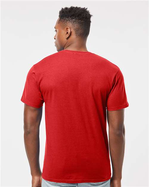 Unisex Heavyweight Jersey T-Shirt - OnModelBack - B30959162 - Red
