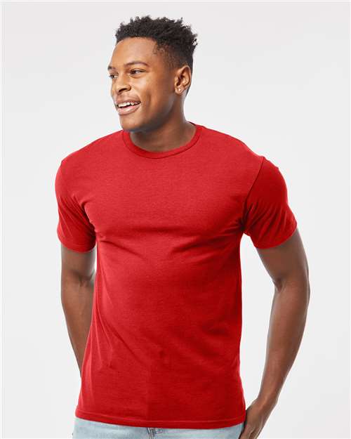 Unisex Heavyweight Jersey T-Shirt - OnModelFront - B30959162 - Red