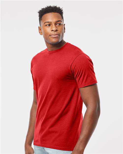 Unisex Heavyweight Jersey T-Shirt - OnModelSide - B30959162 - Red