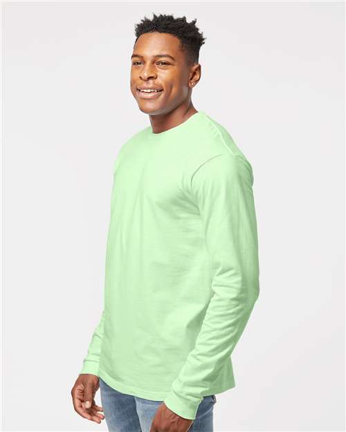 Unisex Heavyweight Jersey Long Sleeve T-Shirt - OnModelSide - B31059173 - Neo Mint