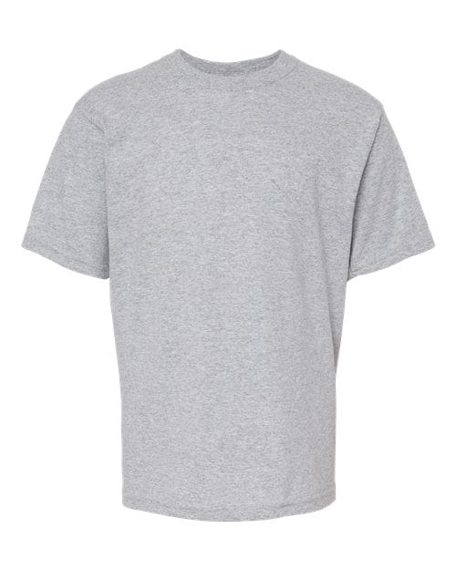 Youth Gold Soft Touch T-Shirt - Front - B01842092 - Athletic Grey
