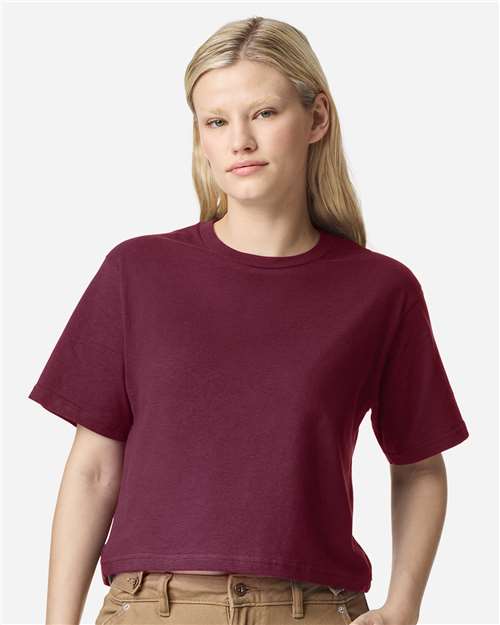 102 Women's Fine Jersey Boxy Tee in 