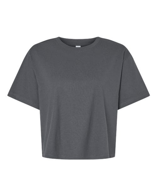 102 Women's Fine Jersey Boxy Tee in Asphalt