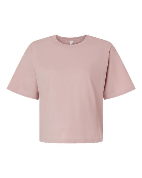 102 Women's Fine Jersey Boxy Tee in Blush