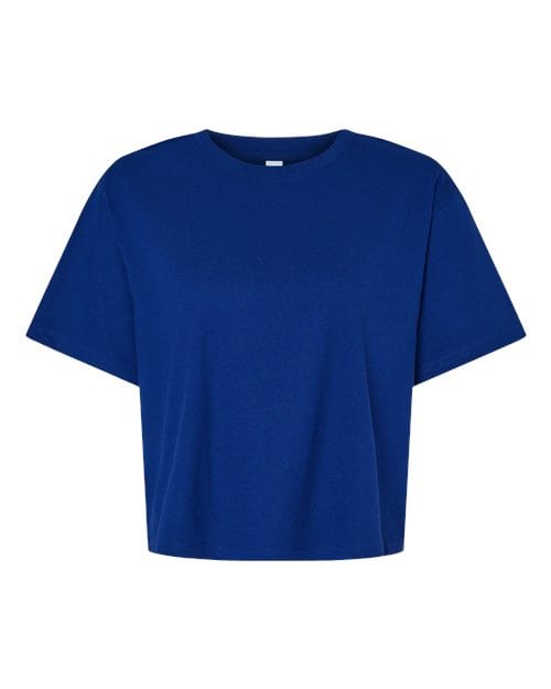 102 Women's Fine Jersey Boxy Tee in Lapis