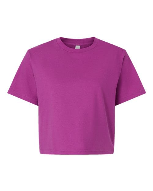 102 Women's Fine Jersey Boxy Tee in Super Pink