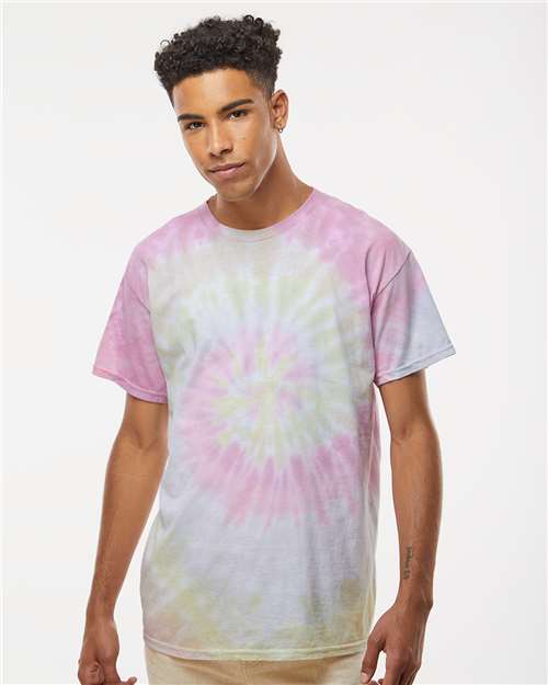 Colortone 1000-Unisex Multi-Color Tie-Dyed T-Shirt in 