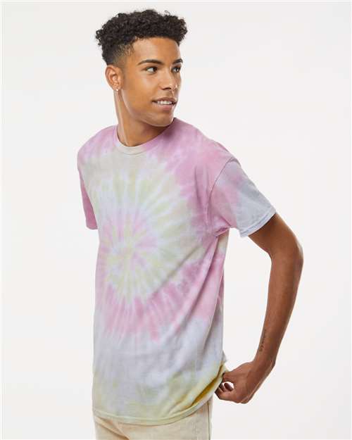 Colortone 1000-Unisex Multi-Color Tie-Dyed T-Shirt in 