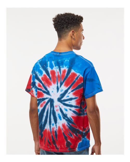 Colortone 1000-Unisex Multi-Color Tie-Dyed T-Shirt in 