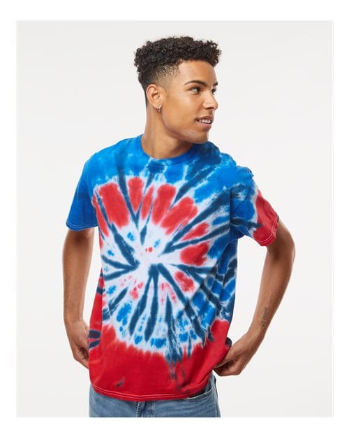 Colortone 1000-Unisex Multi-Color Tie-Dyed T-Shirt in 