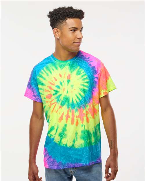 Colortone 1000-Unisex Multi-Color Tie-Dyed T-Shirt in 