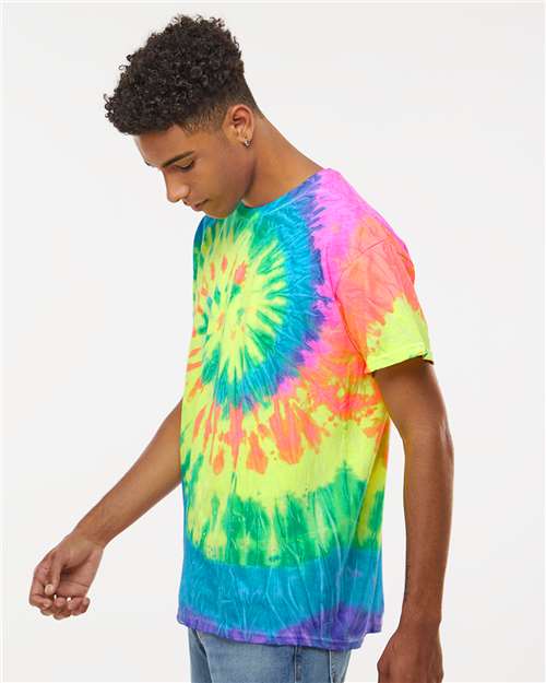 Colortone 1000-Unisex Multi-Color Tie-Dyed T-Shirt in 