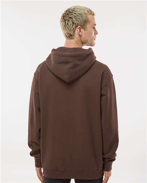 Unisex Heavyweight Hooded Sweatshirt - OnModelBack - B22276572 - Brown