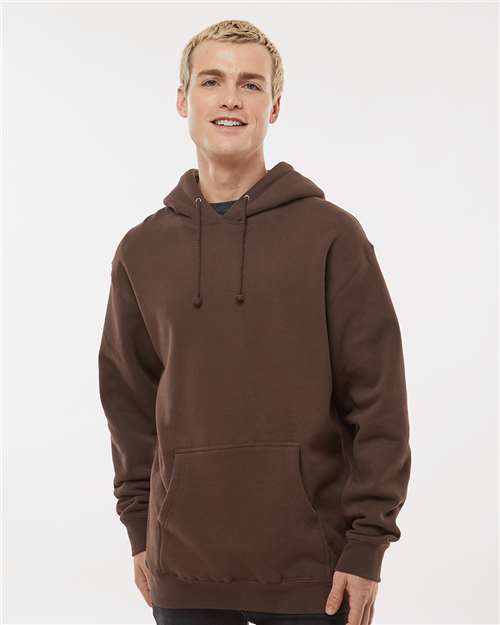 Unisex Heavyweight Hooded Sweatshirt - OnModelFront - B22276572 - Brown