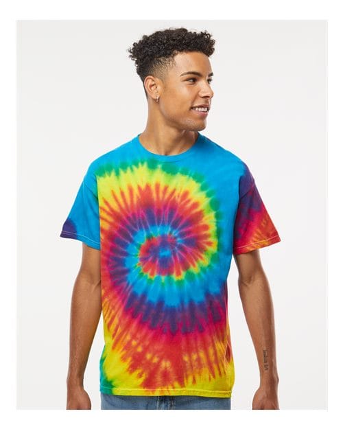 Colortone 1000-Unisex Multi-Color Tie-Dyed T-Shirt in 