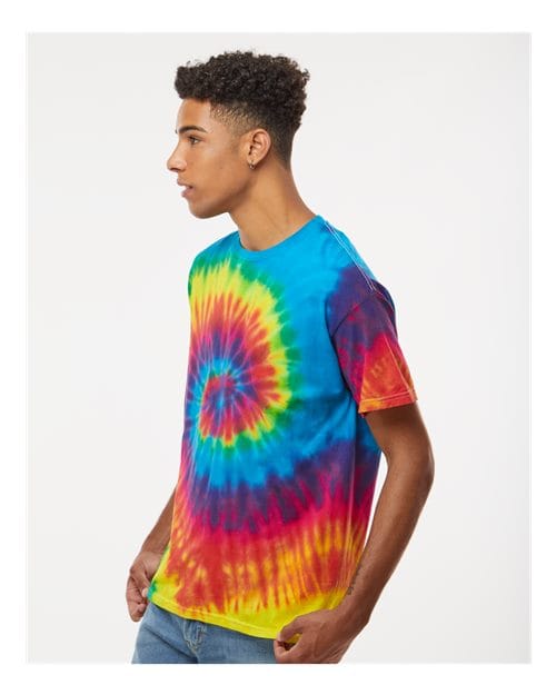 Colortone 1000-Unisex Multi-Color Tie-Dyed T-Shirt in 