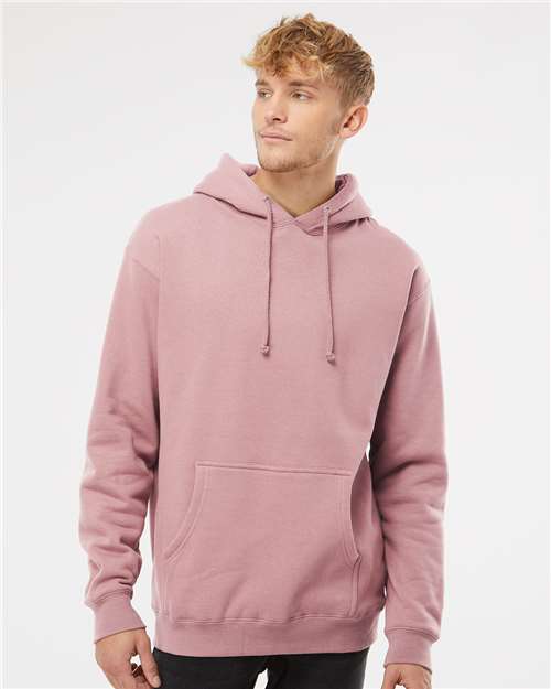 Unisex Heavyweight Hooded Sweatshirt - OnModelFront - B22276312 - Dusty Pink