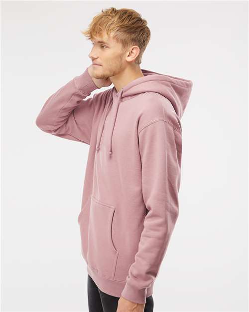 Unisex Heavyweight Hooded Sweatshirt - OnModelSide - B22276312 - Dusty Pink