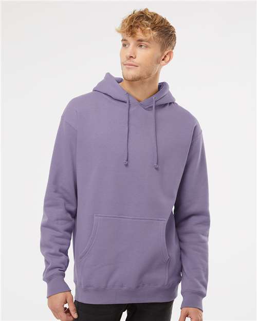 Unisex Heavyweight Hooded Sweatshirt - OnModelFront - B22276432 - Plum