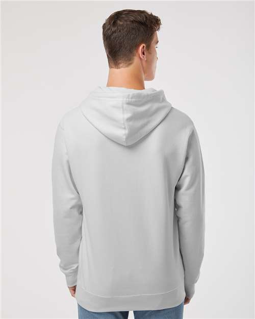 Unisex Midweight Hooded Sweatshirt - OnModelBack - B23676593 - Smoke