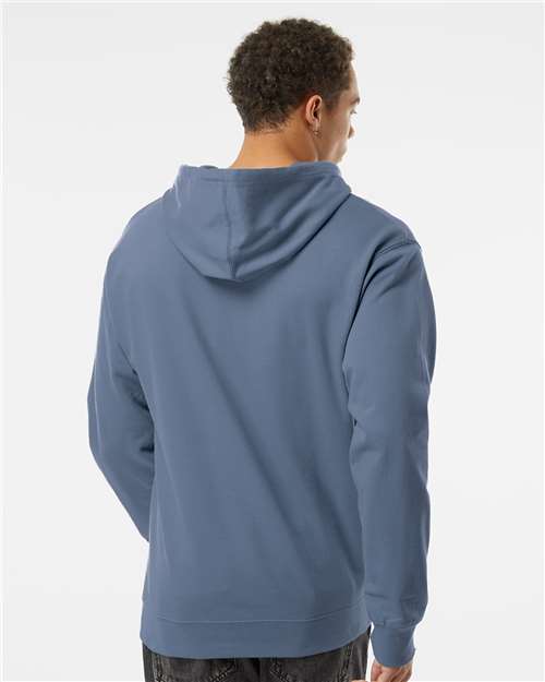 Unisex Midweight Hooded Sweatshirt - OnModelBack - B23676423 - Storm Blue