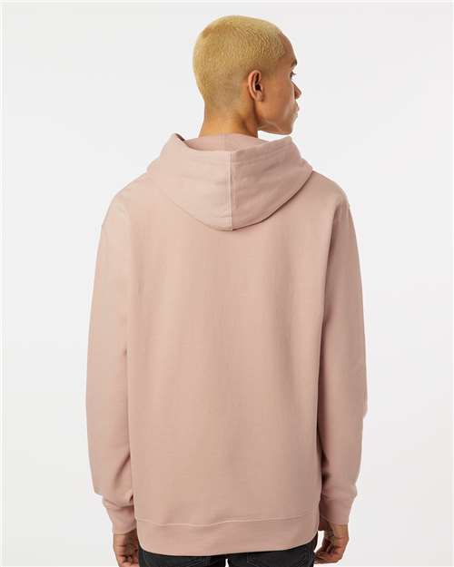 Unisex Midweight Hooded Sweatshirt - OnModelBack - B23676443 - Dusty Pink