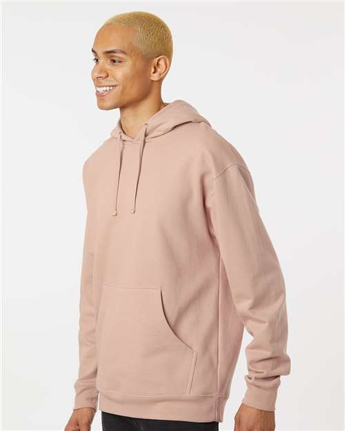 Unisex Midweight Hooded Sweatshirt - OnModelSide - B23676443 - Dusty Pink