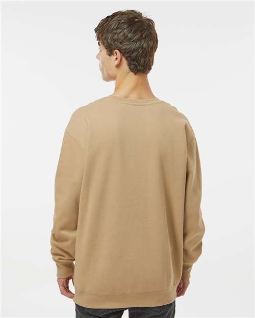Unisex Heavyweight Crewneck Sweatshirt - OnModelBack - B04076732 - Sandstone