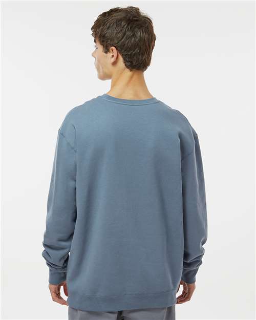 Unisex Heavyweight Crewneck Sweatshirt - OnModelBack - B04076442 - Storm Blue