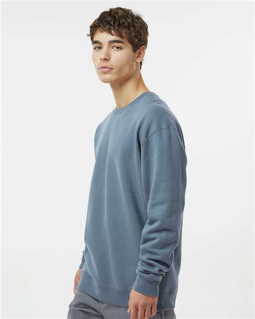 Unisex Heavyweight Crewneck Sweatshirt - OnModelSide - B04076442 - Storm Blue