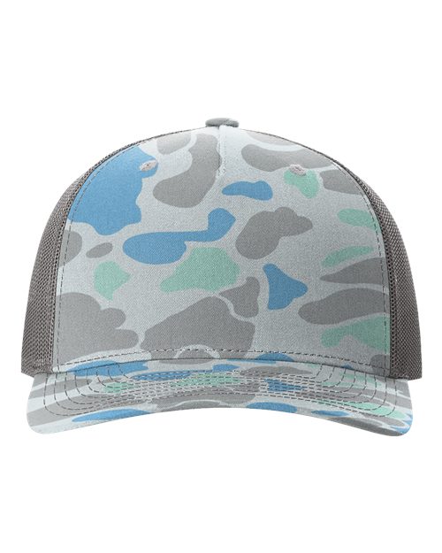 Five-Panel Printed Trucker Cap - Front - B26795310 - undefined